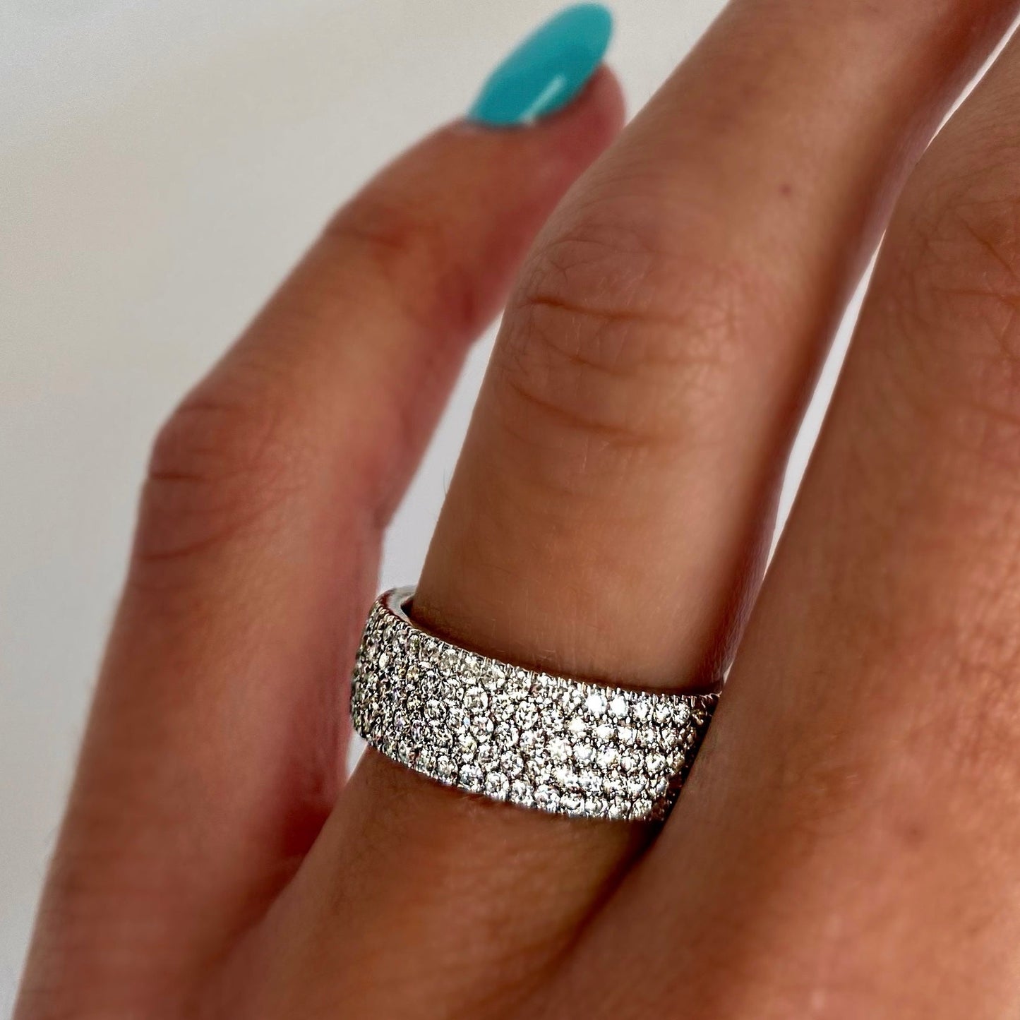 FUSE by Roset - Steph 10K White Lab Grown Pave' Diamond Ring