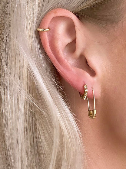 Roset Gold Label Molly Spike Huggie Earrings