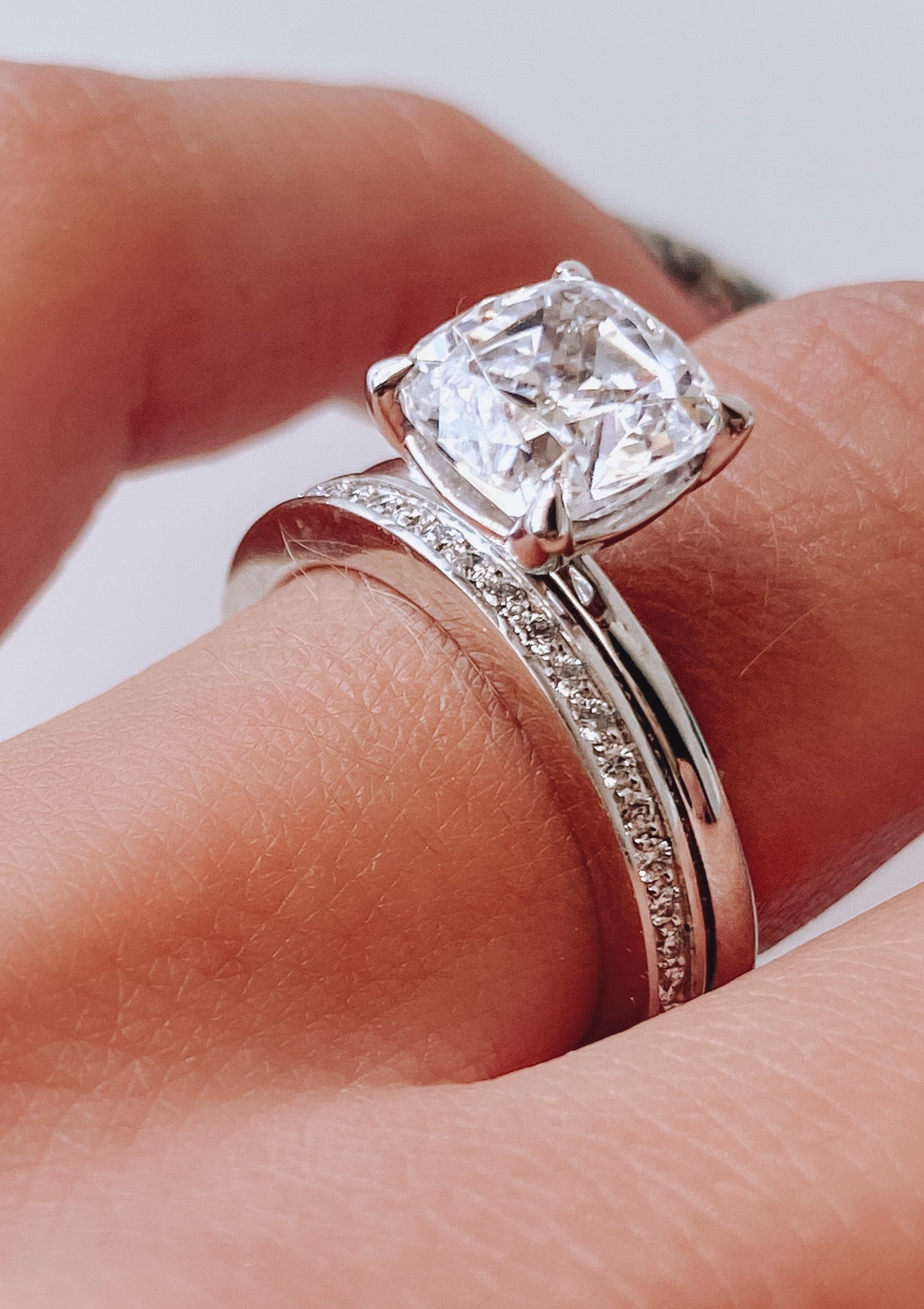 Macy's Diamond Crown Ring (1/5 ct. t.w.) in 14k White Gold - Macy's