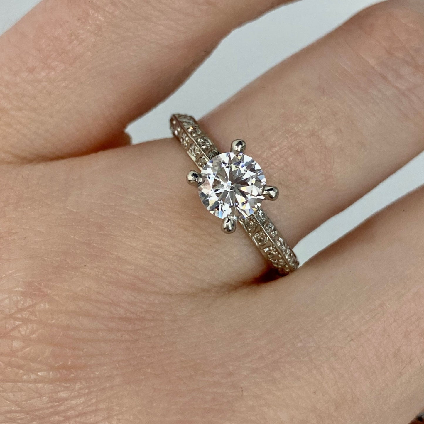 Roset Platinum Engagement Ring