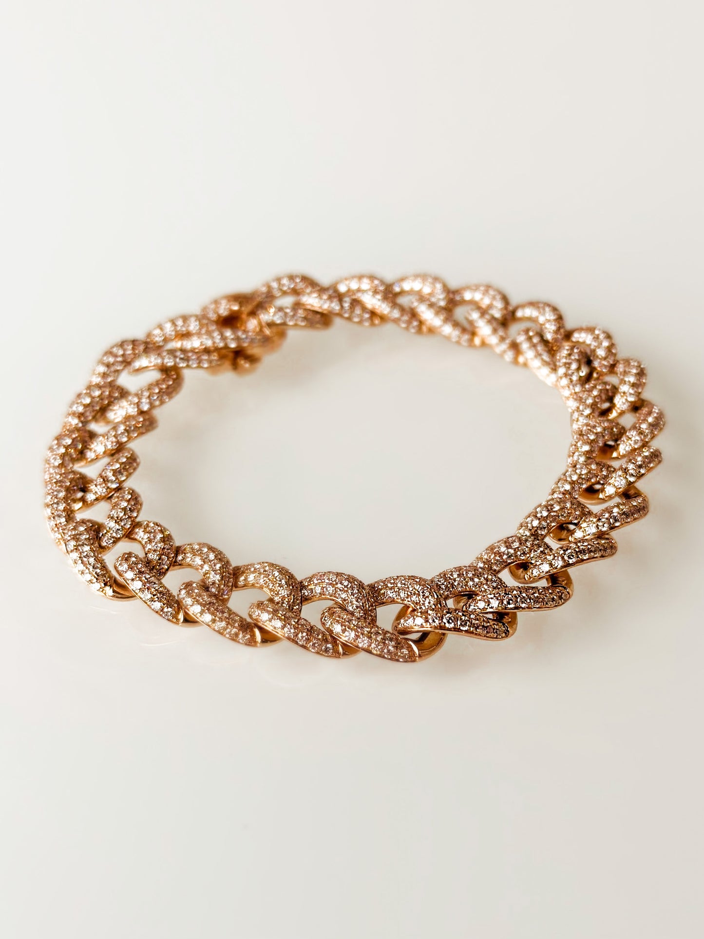 ROSET Opulence Link Bracelet in Yellow Gold and Diamonds