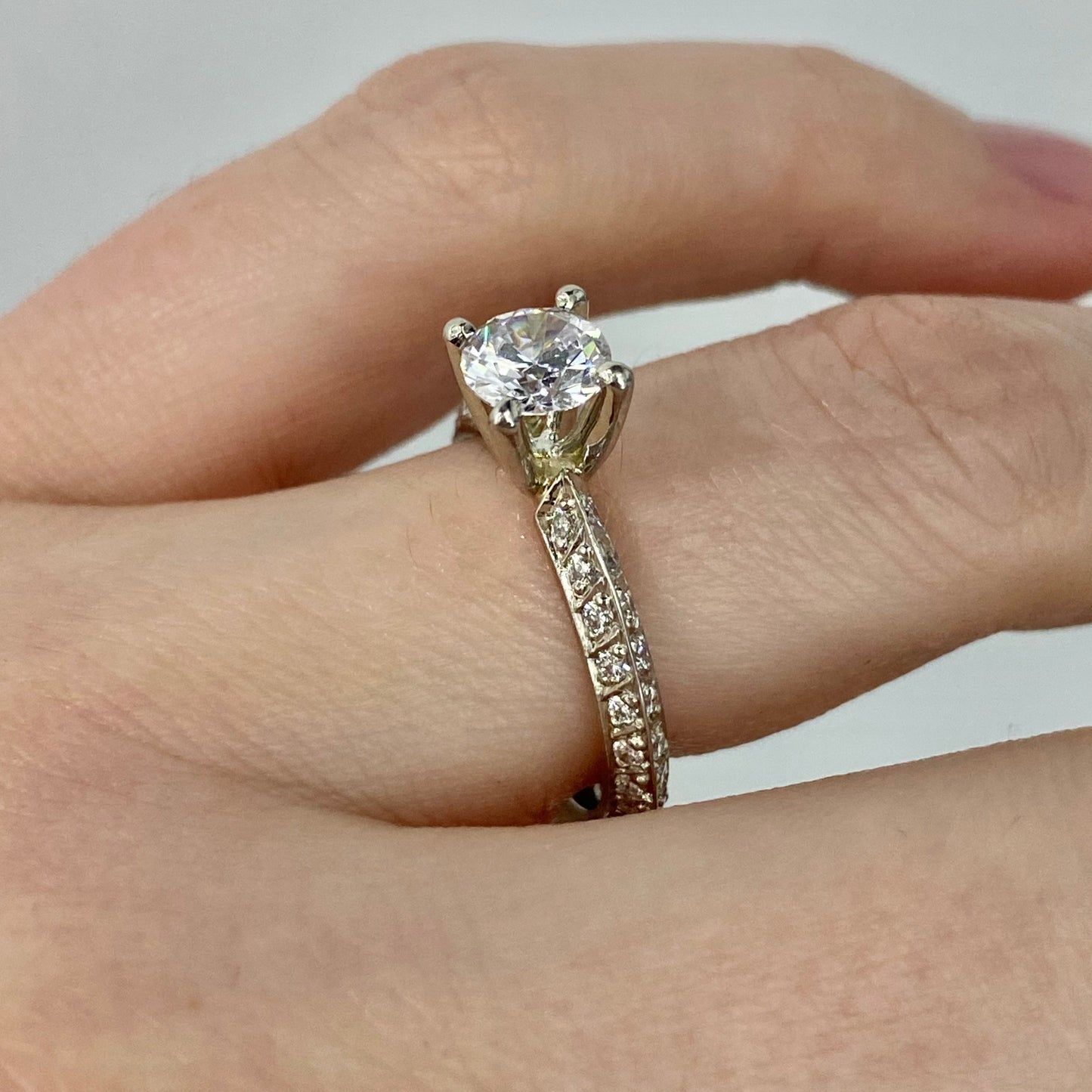 Roset Platinum Engagement Ring