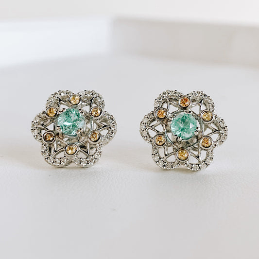 Roset 14K Gold Florence Emerald Earrings
