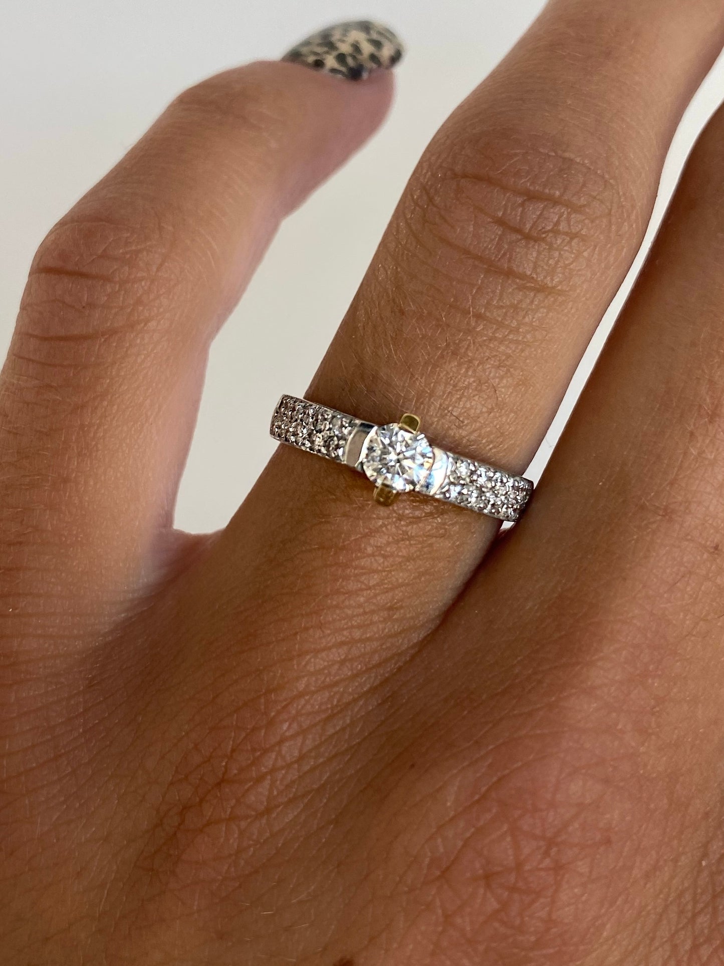 Roset Adeline 14K White Gold Engagement Ring