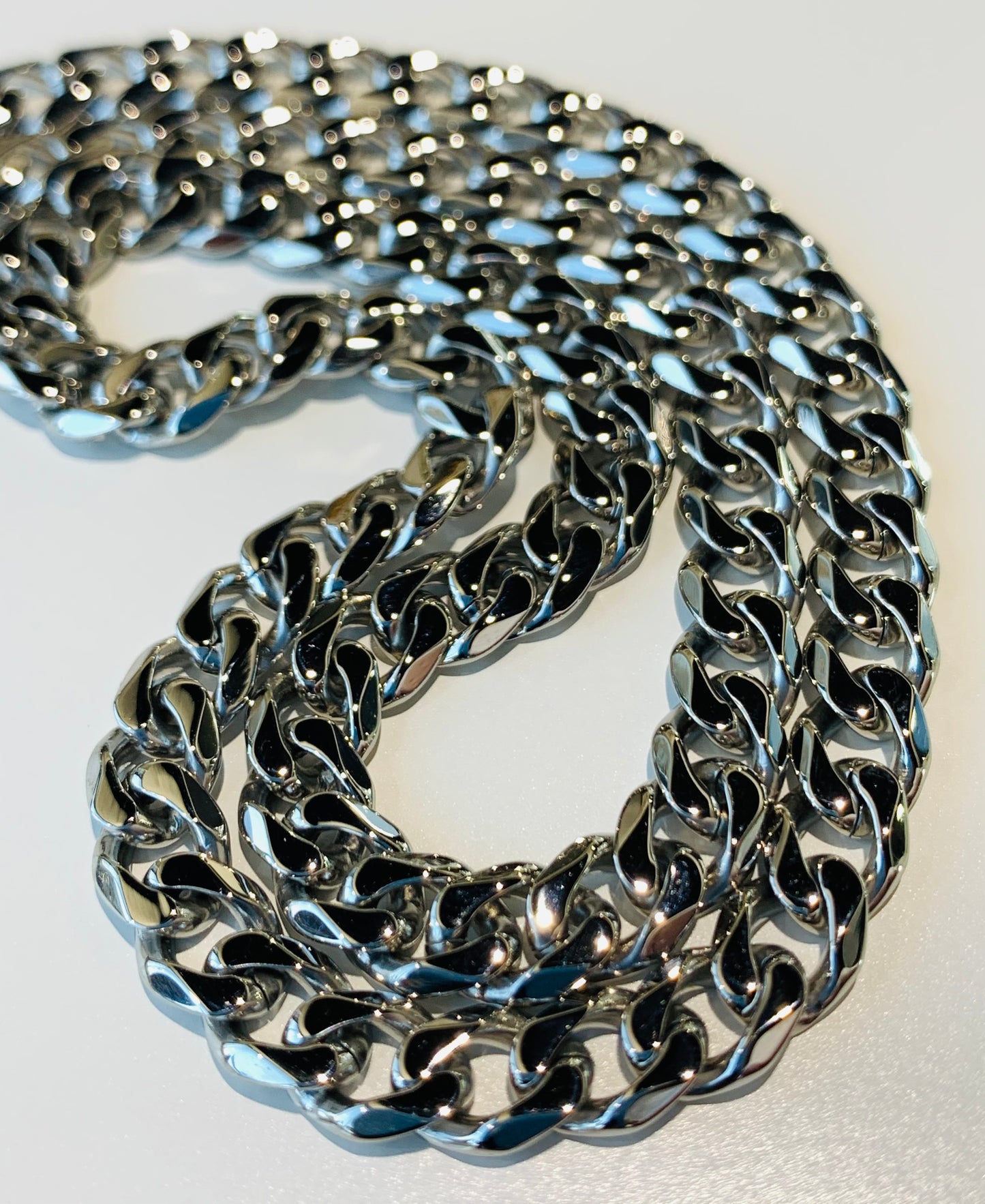 ITALGEM - #SN61  Stainless Steel 6mm Polished Curb Necklace