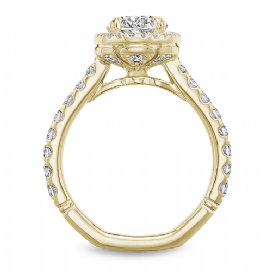 Atelier By Noam Carver A016-01YM 14K Yellow Gold With Diamond Halo Engagement Ring