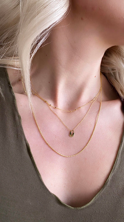 Roset Gold Label "Emma" Diamond-Cut Rope Necklace