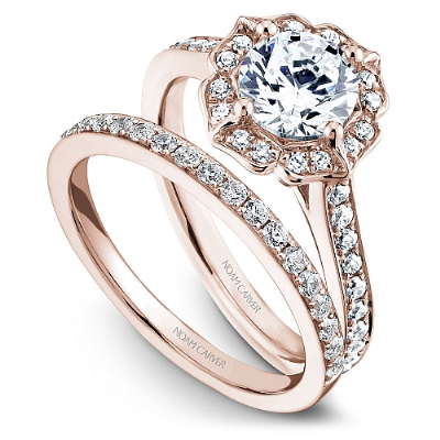 Noam Carver 18K Rose Gold Engagement Ring R031-01RM