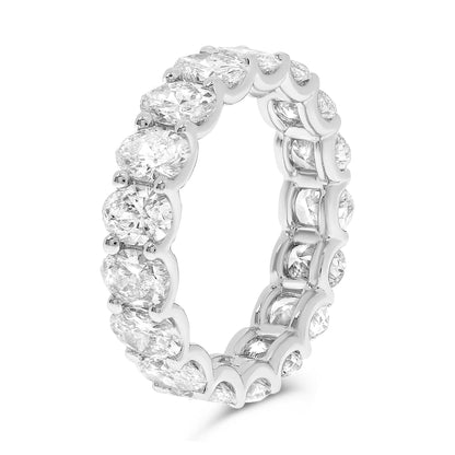 ROSET Opulence Platinum and Oval Diamonds Eternity Ring